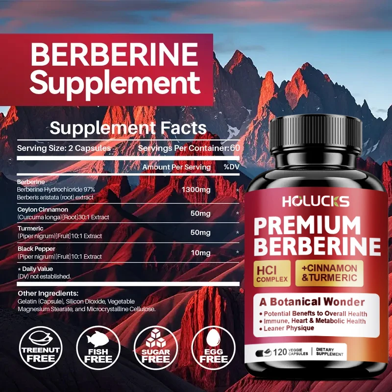 Holucks Premium Berberine HCl  - огляд і ціна Berberine Hcl Capsule