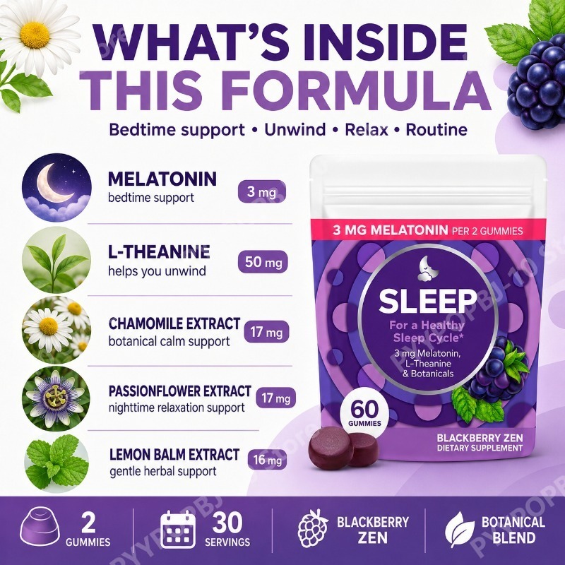 Melatonin Sleep Gummies 3mg wi - огляд і ціна Melatonin Sleep Gummy