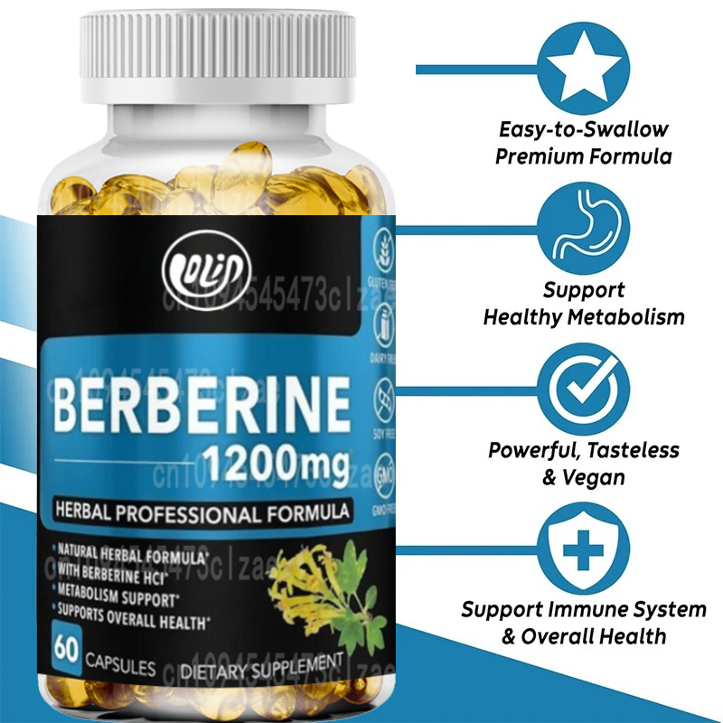 1200mg HCL Supplement, Healthy - огляд і ціна Berberine Hcl Capsule