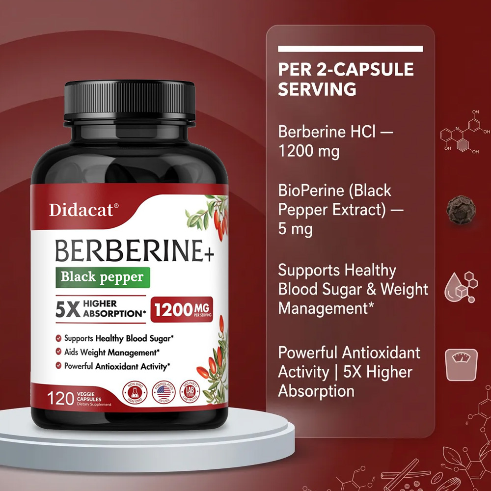 Berberine Supplement 1200mg -  - огляд і ціна Berberine Hcl Capsule